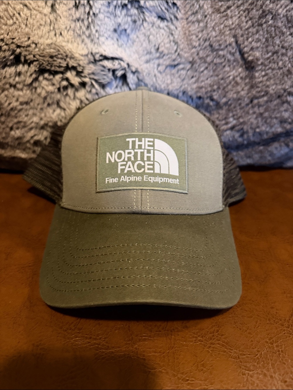 The North Face Olive Green Mesh-Back Cap